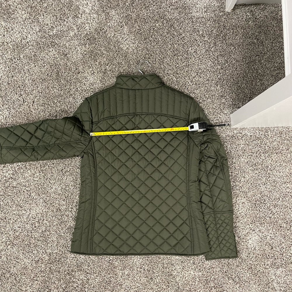 Faded Glory Quilted Army Green Jacket- EXCELLENT CONDITION sz Small - Picture 8 of 8